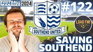 FM24  Saving Southend  EPISODE 122  WOBBLY WEEK IN MANCHESTER  Football Manager 2024 [upl. by Ettennaj]