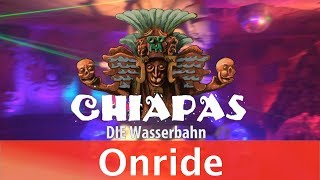 Phantasialand Chiapas  DIE Wasserbahn  onride with music [upl. by Gabor]