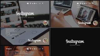 After Effects Template Instagram Opener  Free Font [upl. by Ursel]