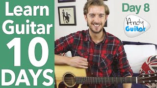 Guitar Lesson 8  G Major Scale amp NEW Song 10 DAY Guitar Course [upl. by Nivets574]