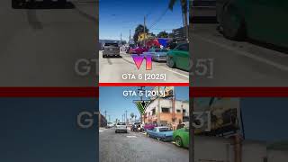 Gta V vs Gta VI Graphic compression gtav gtavi gtaonline gaming [upl. by Milas950]