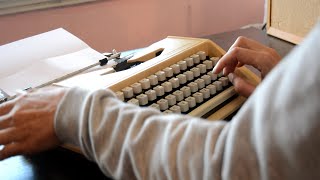 ASMR 📜💻Typewriter Typing Sounds No Talking Mechanical Sounds [upl. by Enirhtak]