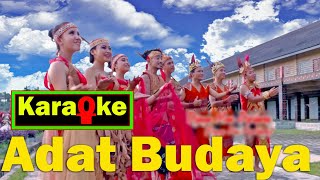 karaoke Lagu Dayak Adat Budaya Official Video [upl. by Aryhs]