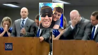 Gannon Stauchs Dad Breaks Down Recalling Son Giving Powerful Statement at Killers Sentencing [upl. by Savinirs]