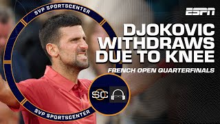 Is the Big Three era OVER Novak Djokovic withdraws from French Open with knee injury  SC with SVP [upl. by Key148]