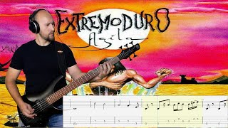 Extremoduro Bass Cover Tab Destrozando quotPrometeoquot [upl. by Rennie]