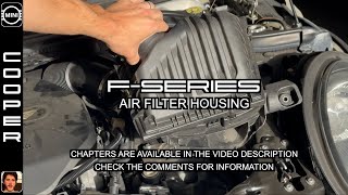 Air Intake Box  Engine Air Filter Housing  MINI Cooper  Gen 3  2014  FSeries [upl. by Adiehsar675]