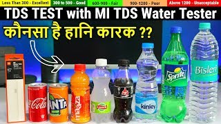 TSD TEST of Pepsi Sprite Fanta Coca Cola Bisleri Kinley Mineral Water And So On And So On [upl. by Ralyks]