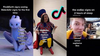 Zodiac signs tiktok  Scary Zodiac tiktoks part 46 [upl. by Enenstein812]