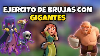 PROBANDO EL EJERCITO DE BRUJAS CON GIGANTES TH12 EN COC  Dekelop07 [upl. by Eahsel]