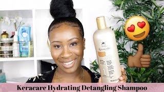 FAV PRODUCTS SERIES  KERACARE HYDRATING DETANGLING SHAMPOO  RELAXED HAIR [upl. by Llednov]