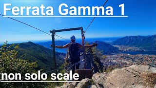 FERRATA GAMMA 1 🧗facile ma verticale🤙🤙 [upl. by Nikolia]