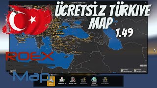 Ets 2 Roextended Free 149 ÜCRETSİZ TÜRKİYE HARİTASI ROEX MAP [upl. by Sucerdor]