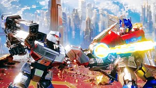 Optimus Prime Vs Megatron  Final Fight Scene  TRANSFORMERS ONE 2024 Movie CLIP HD [upl. by Nofpets]