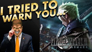 REVIEW  FINAL FANTASY 7 REMAKE ITS A LIE [upl. by Nnanerak]