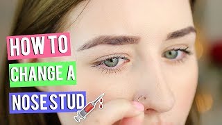 How To Put In amp Take Out A Nose Stud [upl. by Bogusz]