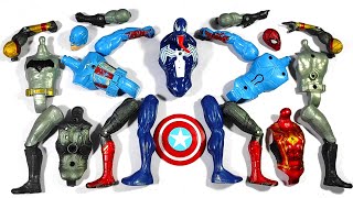 assemble toys venom vs captain America vs Batman vs spiderMan avengers superhero toys [upl. by Pepillo]