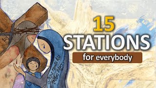 15 STATIONS OF THE CROSS  Marys Way of the Cross for Everybody  Lent Catholic Daily Prayers [upl. by Ariom]