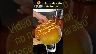 arrozdegraodebico shorts culinaria receitasimples🍎receitasdoparaiso [upl. by Rubenstein]