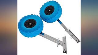 Bestauto Boat Launching Wheels Stainless Steel Transom Launching Wheel Dolly review [upl. by Phylys]