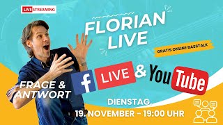 FLORIAN LIVE BASSTALK 12 am 19 November um 1900 Uhr [upl. by Refinne951]