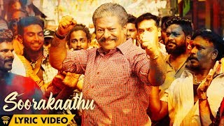 The Mass Of Power Paandi  Soorakaathu Lyric Video  Power Paandi  Dhanush  Sean Roldan [upl. by Ayrotal269]