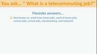 What is a Remote or WorkfromHome Job [upl. by Trellas]