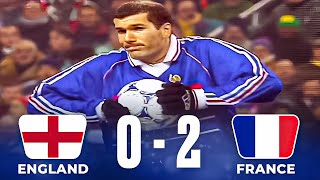 Zidane Surprised Beckham amp Owen  England 0 x 2 France 1999 [upl. by Aiceila]