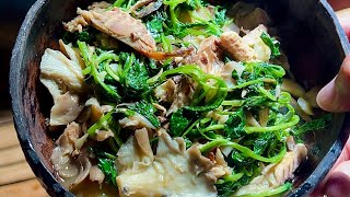 Ginisang watercress with smoke fish tinapa umayen manganen kakabsat agbiag [upl. by Sutsugua469]