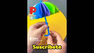 Paragua con cartulina plegable manualidades diy craft [upl. by Elyag]