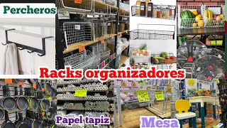 Mega Tienda GRANDE Y BARATA con RACKS ORGANIZADORES para tu Cocina y Hogar 😱 quotSartenes Papel Tapiz [upl. by Antipas]