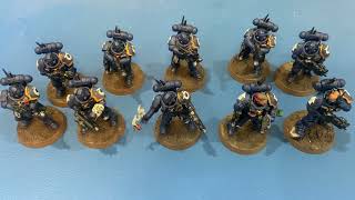 Warhammer 40k Ultramarines Primaris Infiltrators Painting Overview [upl. by Alioz212]