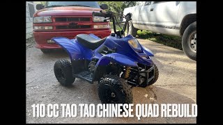 110cc TaoTao Quad Rebuild [upl. by Adyol]