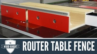 088  Router Table Fence for tablesaw router wings [upl. by Lasley]