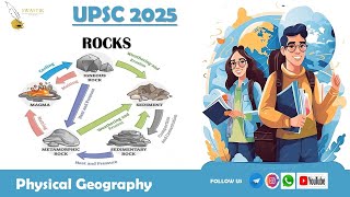 Lecture 9  Rocks amp Rock Cycle upsc 2025 mp mppsc geography [upl. by Rolandson]