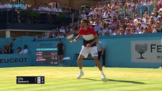 Cilic Defeats Djokovic to Wins Second Queens Title  Queens 2018 Final Highlights [upl. by Choong]