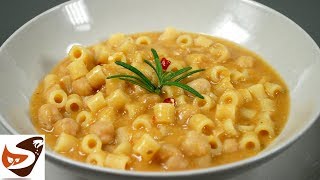 Pasta e ceci facile gustosa e salutare – Primi piatti [upl. by Otrebliw]