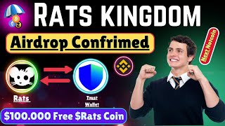 RATS Kingdom New Update  RATS Kingdom Trust Wallet Ton Address  Rats kingdom Listing On Binance [upl. by Pufahl676]