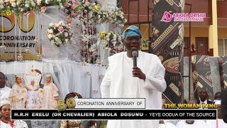 LAGOS STATE GOVERNOR BABAJIDE SANWOOLU AWESOME SPEECH AT THE 50TH ANNIVERSARY OF ERELU DOSUMU [upl. by Omoj]