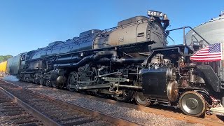 Big Boy 4014 Watseka IL Epic LOUD Departure 992024 [upl. by Dj]