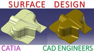 40 Surface Design in catia V5 [upl. by Duax875]