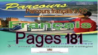 Parcours français 3AC page 181 la subordonnée de conséquences exercices [upl. by Mello811]