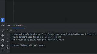 Resolvendo exercícios fáceis em python  conversor de moeda tinta pintar parede [upl. by Atnek]