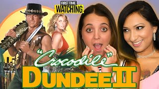 CROCODILE DUNDEE 2   MOVIE REACTION and COMMENTARY  First Time Watching 1988 [upl. by Ezaria]