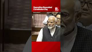 PM Modi On Oppositions Save The Constitution Agenda Recalls Their Boycott Of Constitution Day [upl. by Nonnaihr855]