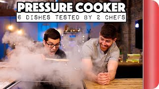 PRESSURE COOKER  6 Dishes Tested by 2 Chefs  Sorted Food [upl. by Anitroc769]