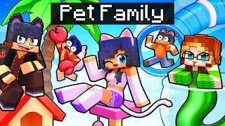 Having a PET FAMILY in Minecraft [upl. by Neveda322]