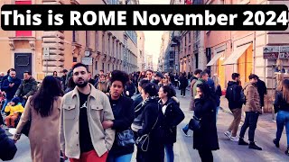 Rome Italy This is Rome Rome Walking tour Rome in November 2024 [upl. by Siloam597]