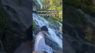 Langvoko waterfall Karbianglong 📍 [upl. by Nickolaus]