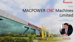 Macpower CNC MAchines Ltd  Q1FY25 Post Earnings Conference Call [upl. by Otreblaug]